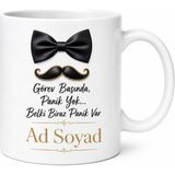 Tupya Gift Damadın Sağdıcı Görev Başında Düğün Gecesi Hatırası Esprili Kupa Bardak Hediye - Adet - Beyaz