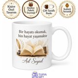 Tupya Gift Dünya Biyografi Günü Büyük Insanların Hayatını Okuyanlara Hediye Kupa Bardak - Adet - Beyaz