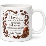Tupya Gift Dünya Çikolata Günü Hediye Kupa Kakao Severler Için Özel Tasarım Bardak - Adet - Beyaz