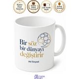 Tupya Gift Dünya Iletişim Günü Sözlerin Gücüne Inananlara Hediye Porselen Kupa Bardak - Adet - Beyaz