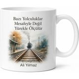 Tupya Gift Dünya Tren Istasyonu Günü Raylar Üzerinde Uzaklara Gidenlere Özel Tasarım Kupa Hediye - Adet - Beyaz