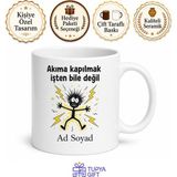 Tupya Gift Elektrik Ustasına Hediye Çarpılan Adam Esprili Kupa Bardak Komik Hediye - Adet - Beyaz