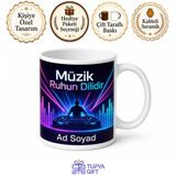 Tupya Gift Elektronik Müzik DJ Seti Bas Frekansı Lazer Işıkları Festival Kupa Hediye Bardak