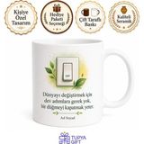 Tupya Gift Enerji Tasarrufu Yapanlara Işıkları Kapatma Fişleri Çekme Bilinci Kupa Hediye Bardak - Adet - Beyaz