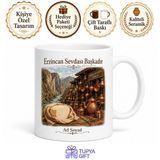 Tupya Gift Erzincan Karanlık Kanyon Bakırcılar Çarşısı Tulum Peyniri Baskılı Kupa Bardak Hediye