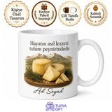 Tupya Gift Erzincan Tulum Peyniri Temalı Baskılı Kupa Bardak Hediye Porselen Mug
