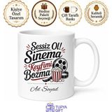 Tupya Gift Filmi Izlerken Konuşanlara Sessiz Ol Sinema Keyfimi Bozma Kupa Bardak Hediye - Adet - Beyaz