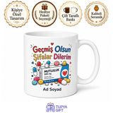 Tupya Gift Geçmiş Olsun Şifalar Dilerim İlaç Kutusu Esprili Hediye Kupa Bardak