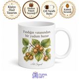 Tupya Gift Giresun Fındığı Temalı Baskılı Kupa Bardak Hediye Porselen Mug