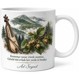 Tupya Gift Giresun Görele Kemençe Sis Dağı Yaylası Fındık Kokusu Özel Tasarım Seramik Kupa Bardak Hediye - Adet - Beyaz