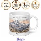 Tupya Gift Hakkari Sümbül Dağı Doğu Anadolu Hatırası Kupa Bardak Hediye - Adet - Beyaz