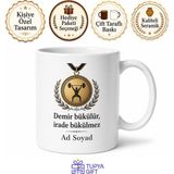 Tupya Gift Halterci Koparma Yapanlara Ağır Yük Altın Madalya Kupa Bardak Hediye - Adet - Beyaz