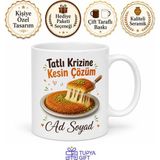 Tupya Gift Hatay Künefesi Peyniri Uzatanlara Tatlı Krizine Kesin Çözüm Kupa Bardak Hediye - Adet - Beyaz