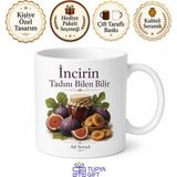 Tupya Gift Incir Kullananlara Aydın Inciri Bursa Inciri Kuru Incir Incir Reçeli Kupa Bardak Hediye - Adet - Beyaz