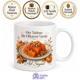 Tupya Gift Kabak Tatlısı Temalı Baskılı Kupa Bardak Hediye Porselen Mug