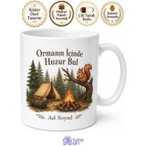 Tupya Gift Kampçı Doğacı Kupa Kamp Ateşi Orman Huzur Maceracı Hediye Bardak