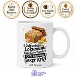 Tupya Gift Karabük Safranbolu Lokumu Kutu Kutu Yiyenlere Çifte Kavrulmuş Şeker Krizi Kupa Hediye