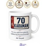 Tupya Gift Karamanlı Hemşehriye Plakalı Baskılı Kupa Bardak Karaman Hediye - Adet - Beyaz
