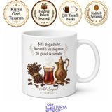 Tupya Gift Karanfil Kullananlara Karanfilli Çay Şerbet Diş Ağrısı Şifası Kupa Bardak Hediye - Adet - Beyaz