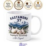 Tupya Gift Kastamonu Plakalı Ilgaz Dağları Taşköprü Sarımsağı Hatıra Kupa Bardak Hediye - Adet - Beyaz