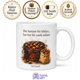 Tupya Gift Kestaneciye Hediye Soba Üstü Çizik Kestane Kese Kağıdı Kış Nostaljisi Çay Kupa Bardak