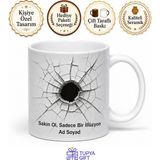 Tupya Gift Kırık Cam Temalı Komik Baskılı Kupa Bardak Esprili Hediye Porselen Mug - Adet - Beyaz