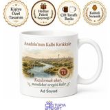 Tupya Gift Kırıkkale Plakalı Kızılırmak Manzaralı Anadolu Ruhu Kupa Bardak Hediye - Adet - Beyaz