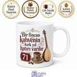 Tupya Gift Kırşehir Plakalı Neşet Ertaş Sözleri Baskılı Bozkırın Tezenesi Kupa Bardak Hediye - Adet - Beyaz