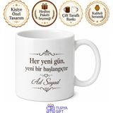 Tupya Gift Kişiye Özel Masa Üstü Hediyelik Baskılı Kupa Bardak Isimli Hediye - Adet - Beyaz