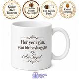 Tupya Gift Kişiye Özel Masa Üstü Hediyelik Baskılı Kupa Bardak İsimli Hediye