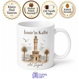 Tupya Gift Konak Saat Kulesi Hatırası İzmir'in Kalbi Seramik Kupa Bardak Hediye