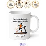 Tupya Gift Koşu Bandı Ter Atanlara Maraton Başlangıcı Hediye Kupa Bardak Spor Temalı