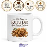 Tupya Gift Kuru Dut Yiyenlere Dut Kurusu Şifalı Dut Kışlık Kuruyemiş Kupa Bardak Hediye - Adet - Beyaz