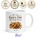 Tupya Gift Kuru Dut Yiyenlere Dut Kurusu Şifalı Dut Kışlık Kuruyemiş Kupa Bardak Hediye