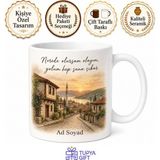 Tupya Gift Memlekete Kavuşma Temalı Baskılı Kupa Bardak Nostalji Hediye - Adet - Beyaz
