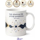 Tupya Gift Mete Atatüre Kuantum Işığı Gurbetteki Türk Bilim Insanı Kupa Bardak Hediye - Adet - Beyaz