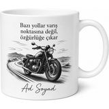 Tupya Gift Motosiklet Severlere Özel Tasarım Baskılı Kupa Bardak Hediye - Adet - Beyaz