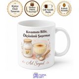 Tupya Gift Nişasta Kullananlara Hediye Mısır Buğday Puding Nişastası Baskılı Porselen Kupa Bardak
