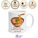 Tupya Gift Noodle Temalı Baskılı Kupa Bardak Ramen Severlere Özel Hediye