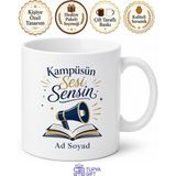 Tupya Gift Öğrenci Temsilcisine Hediye Kampüsün Sesi Lider Ruhlu Öğrenci Kupa Bardak - Adet - Beyaz