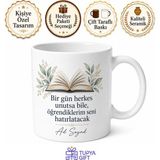 Tupya Gift Öğretmenler Günü Hediyelik Kupa Bardak Özel Tasarım Porselen Hediye - Adet - Beyaz