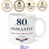 Tupya Gift Osmaniye Plakalı Gurbetçi Hediyesi Kupa Bardak 80 Il Plaka Özel Tasarım - Adet - Beyaz