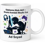 Tupya Gift Oyun Oynarken Ekrana Eğilenlere Odaklanma Modu Sanal Gerçeklik Kupa Hediye Bardak - Adet - Beyaz