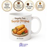 Tupya Gift Paçanga Böreği Temalı Baskılı Kupa Bardak Hediye Komik Mutfak Kupası