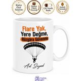 Tupya Gift Paraşütçü Jargonu Yazılı Komik Kupa Bardak Hediye Özel Tasarım Baskılı - Adet - Beyaz