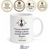 Tupya Gift Patron Şirket Sahibi Vizyon Çizen Büyük Düşünen Lider Kupa Bardak Hediye - Adet - Beyaz