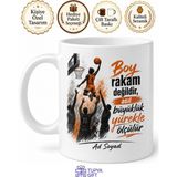 Tupya Gift Pota Altı Kahramanı Basketbol Kupa Boyu Kısa Sıçraması Yüksek Hediye Bardak - Adet - Beyaz