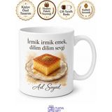 Tupya Gift Revani Yapanlara Irmikli Revani Kupa Bardak Hediye Porselen Mutfak - Adet - Beyaz