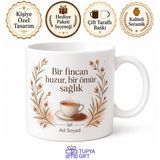 Tupya Gift Rooibos Çayı İçenlere Kafeinsiz Çay Kupa Bardak Özel Tasarım Hediye