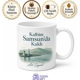 Tupya Gift Samsun Memleket Temalı Kişiye Özel Baskılı Kupa Bardak Hediye - Adet - Beyaz